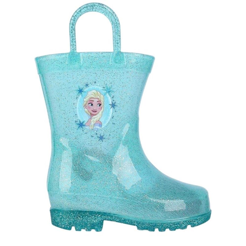 Frozen Childrens/Kids Elsa Light Up Rain Boots / Blue